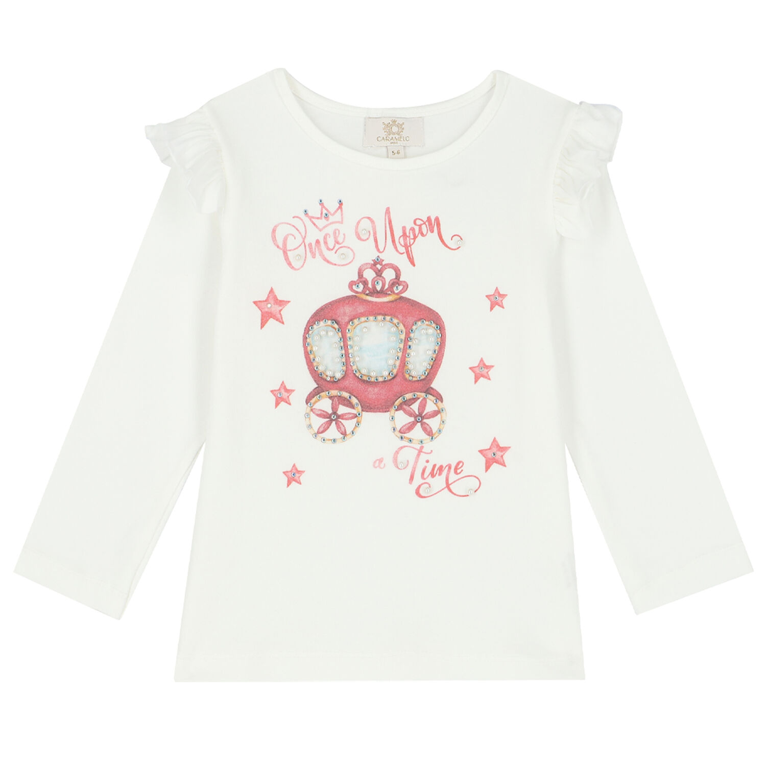 Girls Ivory & Pink Skirt Set, 1, hi-res