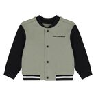 Younger Boys Green & Black Ikonik Karl Tracksuit Set, 1, hi-res