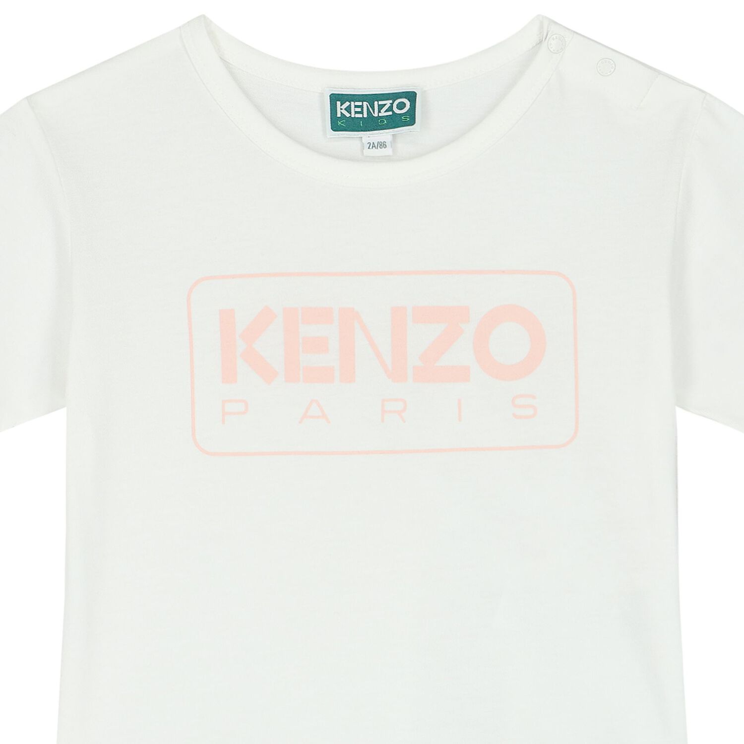 Younger Girls Ivory Logo T-Shirt, 1, hi-res