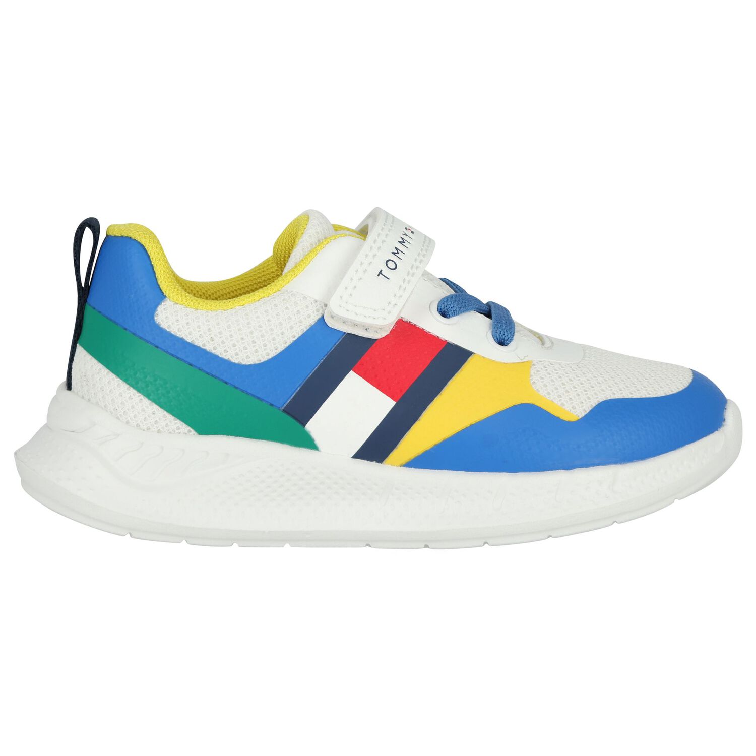Boys Multi-Coloured Logo Trainers, 2, hi-res