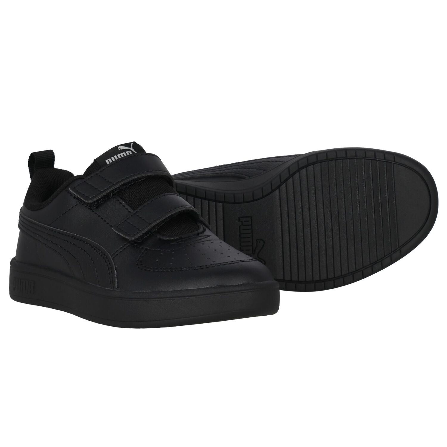 Black Logo Rickie V Inf Trainers, 2, hi-res