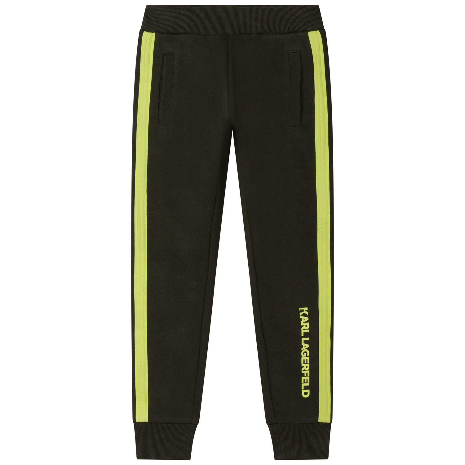 Boys Khaki Logo Joggers, 1, hi-res