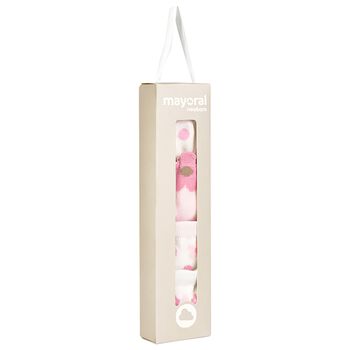 Baby Girls Pink Flower Socks (4 Pack)
