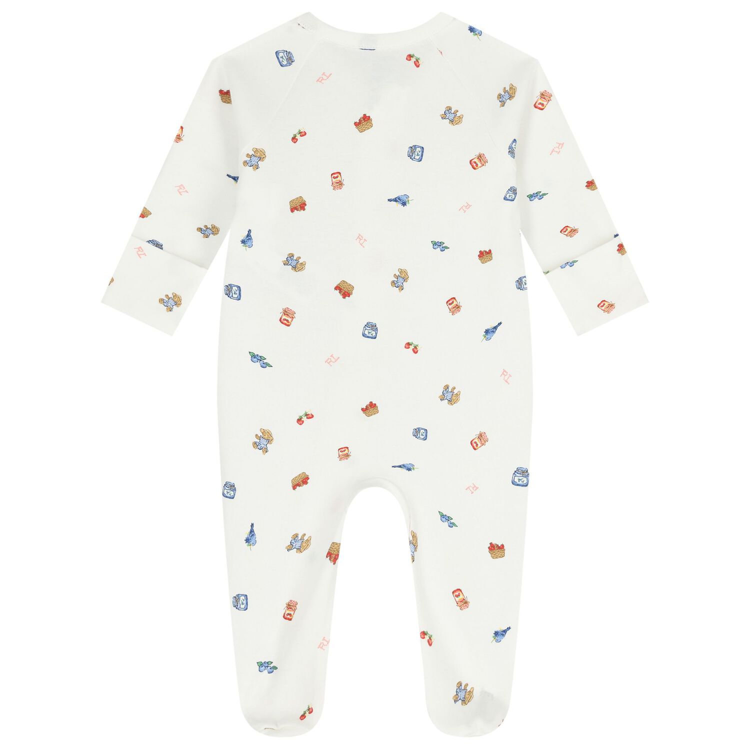 Baby Girls Ivory Polo Bears & Berry Babygrow Gift Set, 1, hi-res