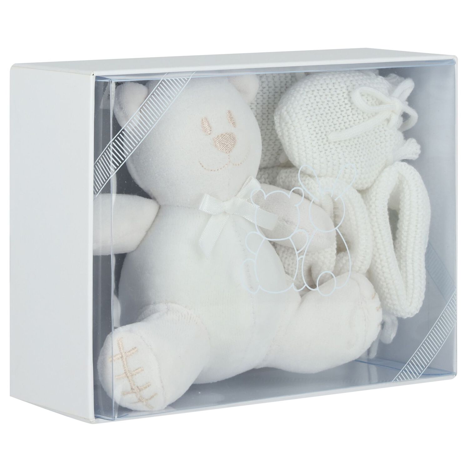 Ivory Mittens & Booties Baby Gift Set, 3, hi-res image number null