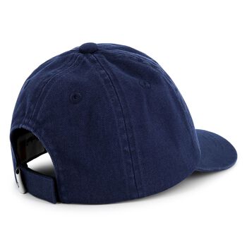 Younger Boys Navy Blue Logo Cap