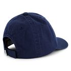 Younger Boys Navy Blue Logo Cap, 1, hi-res