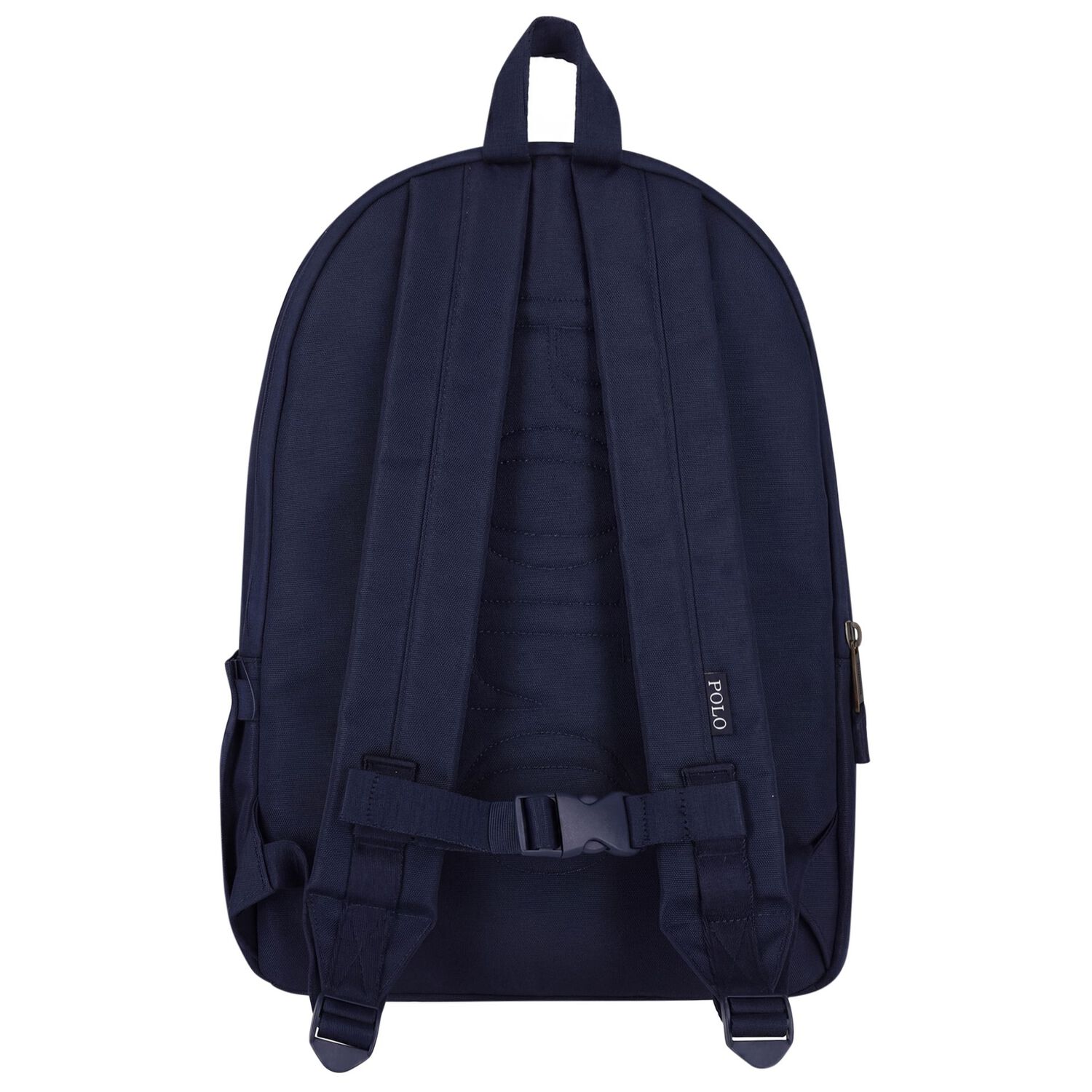 Boys Navy Blue Canvas Polo Bear Backpack ( 44cm ), 2, hi-res