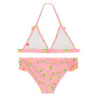 Girls Pink Lemon & Floral Bikini, 1, hi-res