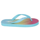 Girls Multi-Colored Logo Flip Flops, 1, hi-res