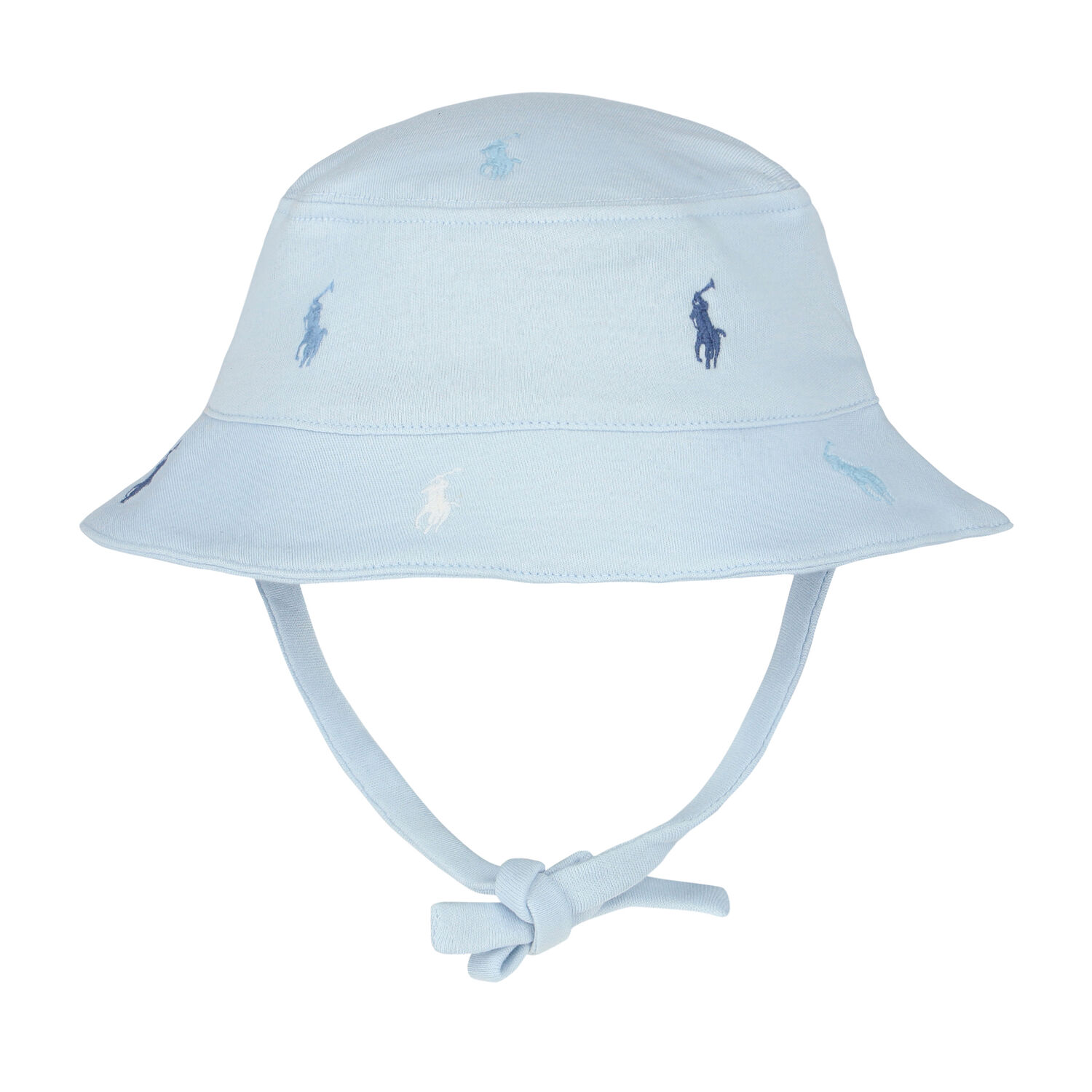 Baby Boys Blue Logo Hat, 1, hi-res