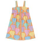 Girls Orange Shell Dress, 1, hi-res