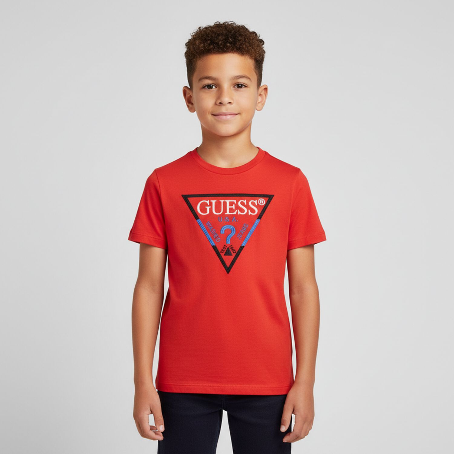 Boys Red Logo T-Shirt, 1, hi-res image number null