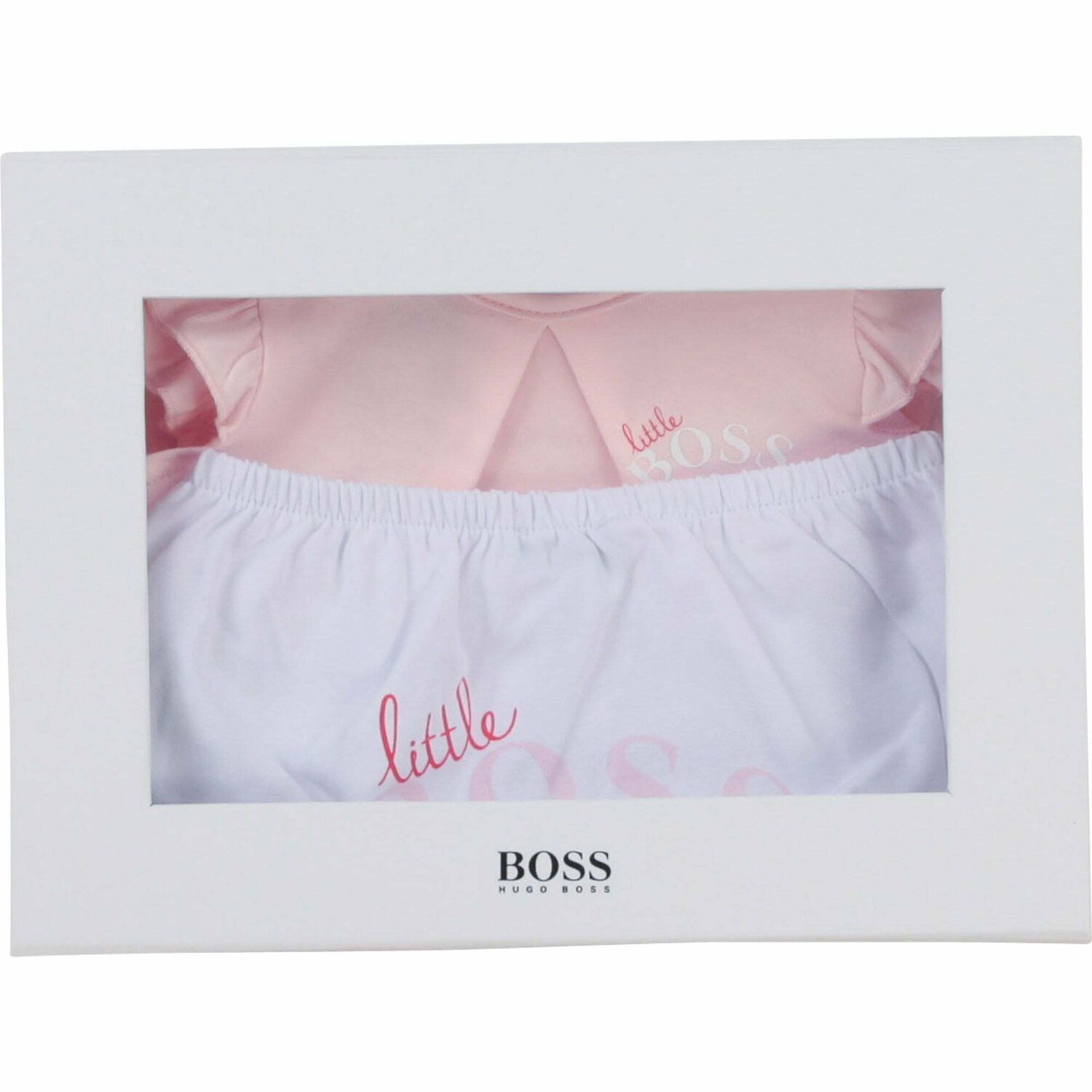 Baby Girls Pink Top & Shorts Set, 1, hi-res