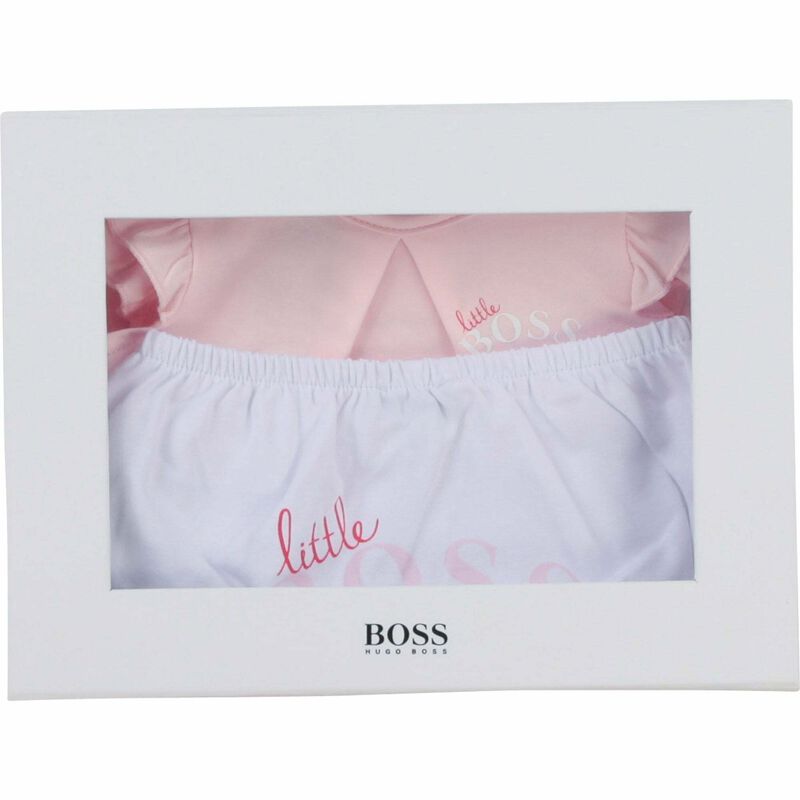 Baby Girls Pink Top & Shorts Set, 1, hi-res image number null