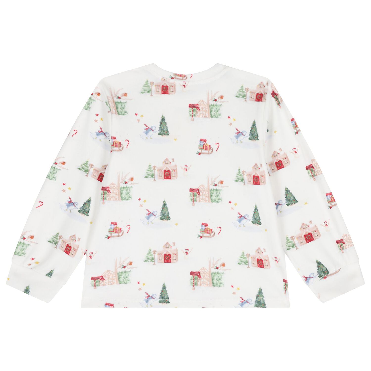 Boys Ivory Christmas Pyjamas, 1, hi-res