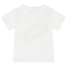 Boys White & Beige Shorts Set, 1, hi-res