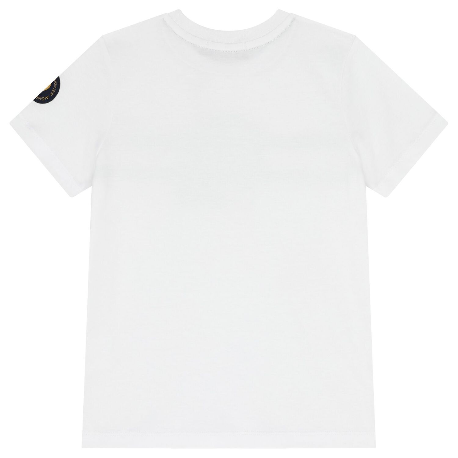 Boys White & Gold Logo T-Shirt, 1, hi-res image number null