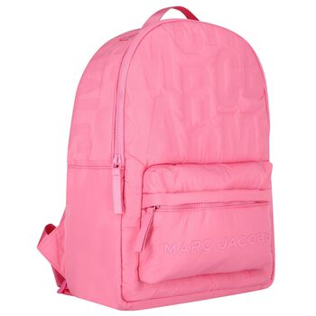 Girls Pink Logo Backpack