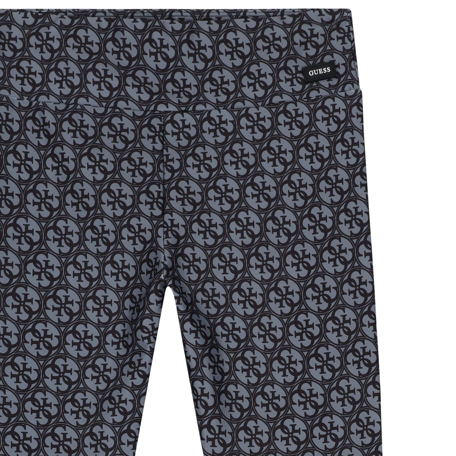 Girls Black & Grey Logo Leggings, 1, hi-res image number null