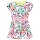 Girls White Tweety Bird Dress, 1, hi-res