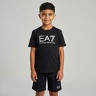 Boys Navy Blue Logo Shorts Set, 3, hi-res