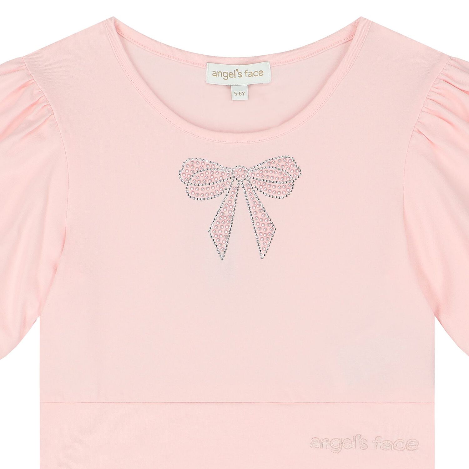 Girls Pink Embellished T-Shirt, 1, hi-res