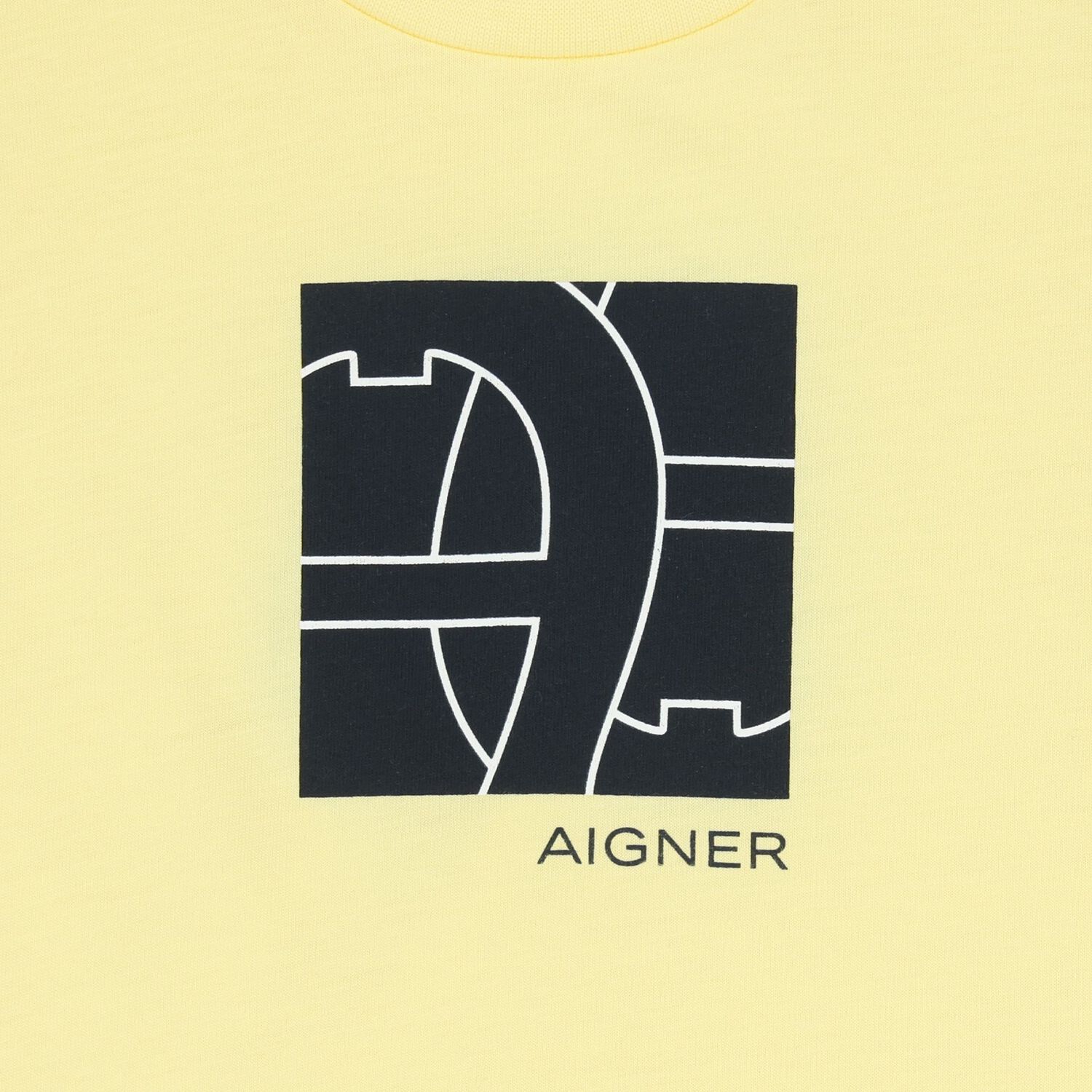 Younger Boys Yellow Logo T-Shirt, 1, hi-res