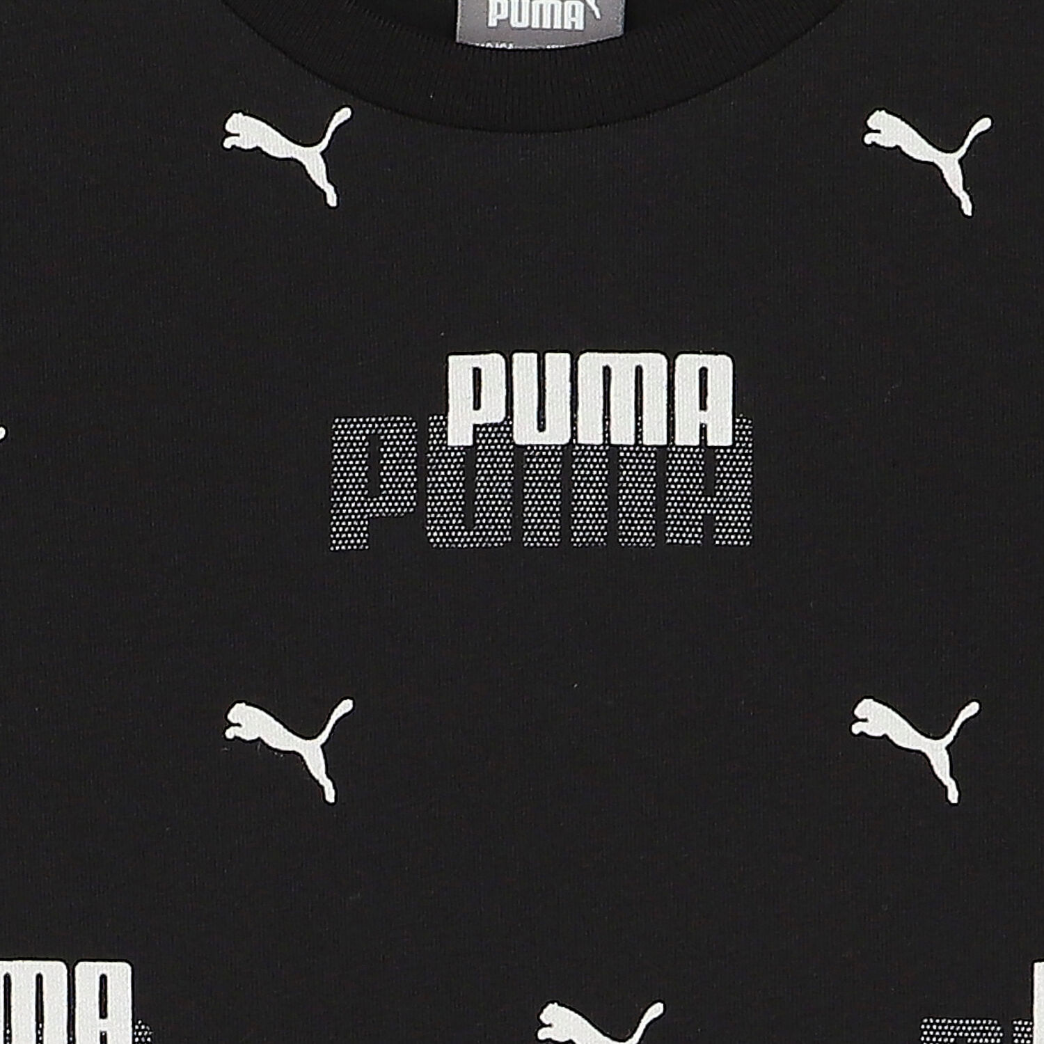 Boys Black Logo T-Shirt, 1, hi-res