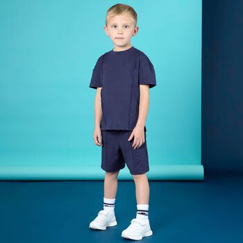 Boys White Logo Trainers