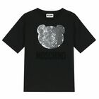 Black Reversible Sequin Logo T-Shirt, 1, hi-res