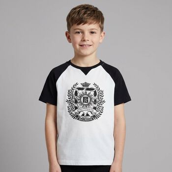Boys Black & White Logo T-Shirt       