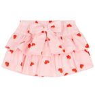 Girls Pink Heart Skirt Set, 1, hi-res