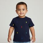 Baby Boys Navy Blue Logo T-Shirt, 1, hi-res