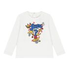 Baby Boys White Logo Long Sleeve Top, 1, hi-res