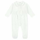 Baby Girls White Babygrow, 1, hi-res