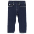 Younger Girls Denim Blue Jeans, 1, hi-res