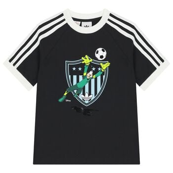 Boys Black Disney Logo T-Shirt