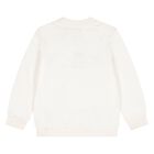 Younger White Teddy Bear Logo Sweatshirt, 1, hi-res