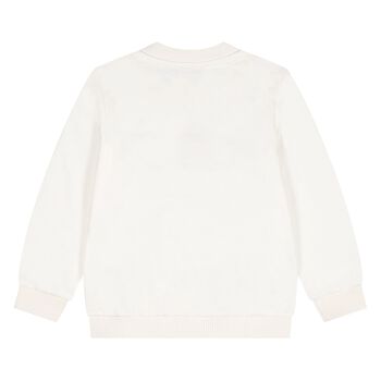 Younger White Teddy Bear Logo Sweatshirt