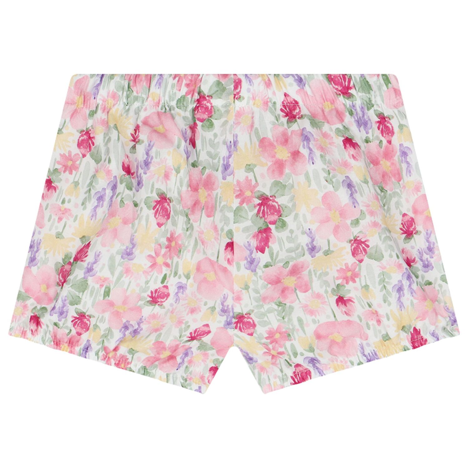 Younger Girls Pink Floral Shorts Set, 1, hi-res
