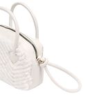 Girls Ivory Faux Fur & Leather Handbag, 1, hi-res