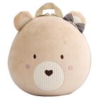 Girls Beige Teddy Bear Backpack ( 26 CM ), 2, hi-res