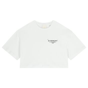 Girls Mini Me White Logo T-Shirt