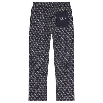 Boys Navy Blue Logo Joggers