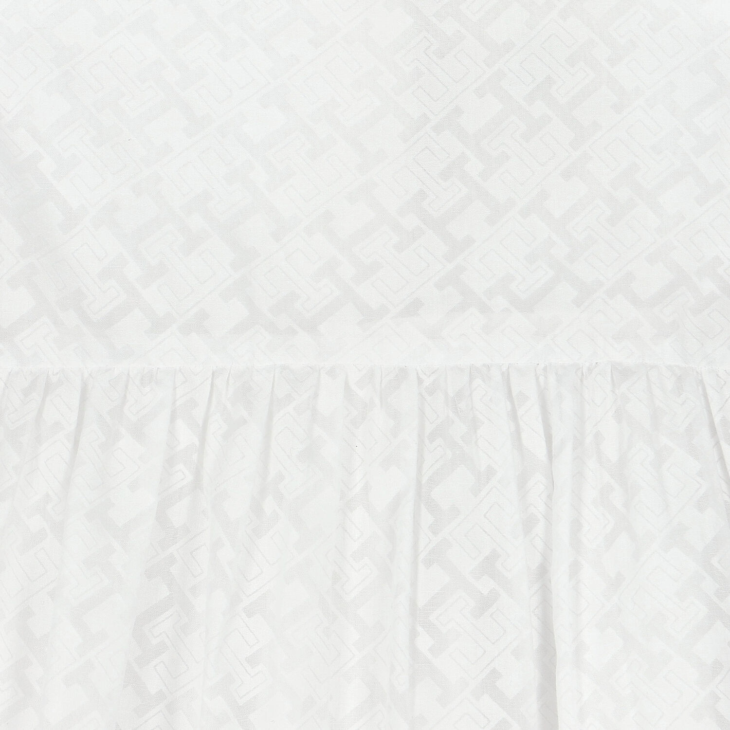 Girls White Logo Dress, 1, hi-res