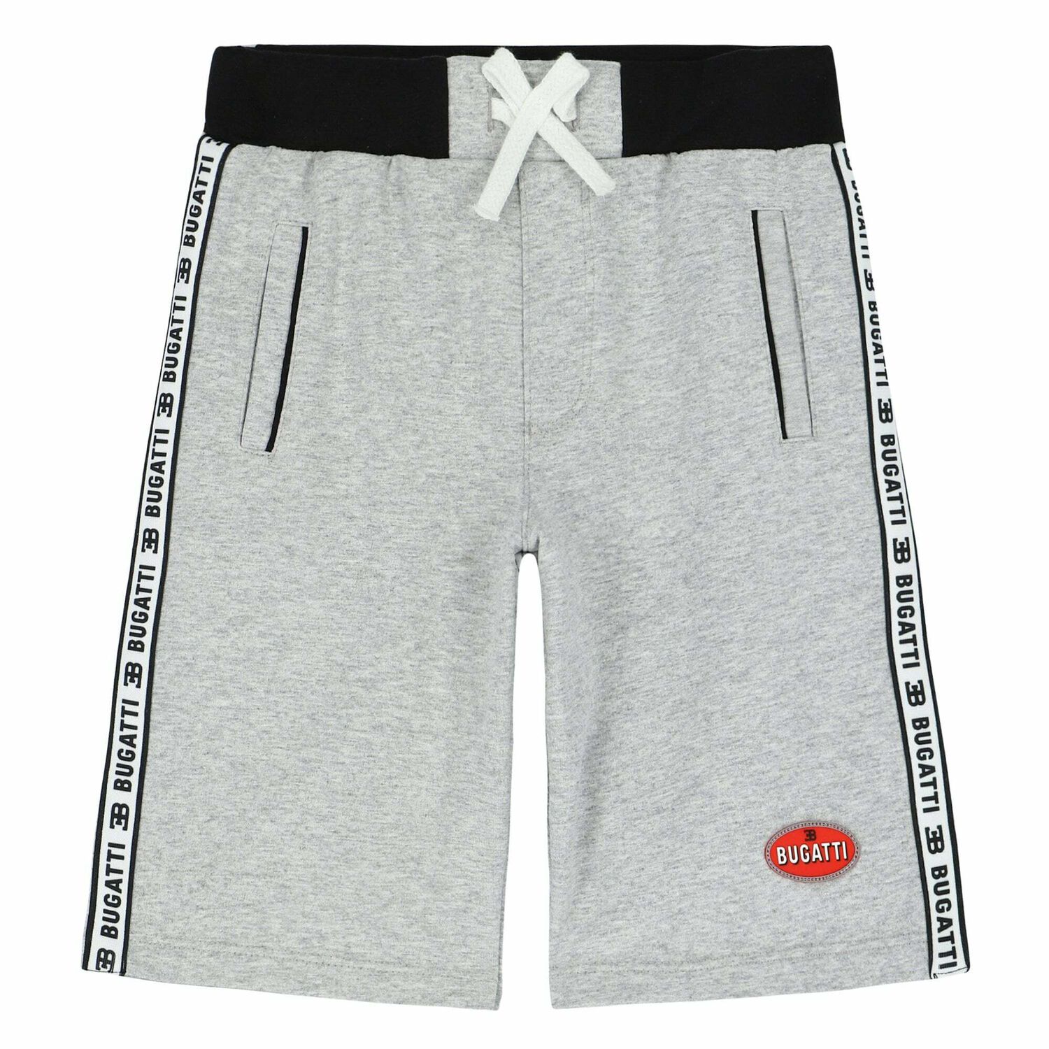 Boys Grey Logo Shorts, 1, hi-res