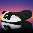 Boys White & Black Logo Trainers, 2, hi-res