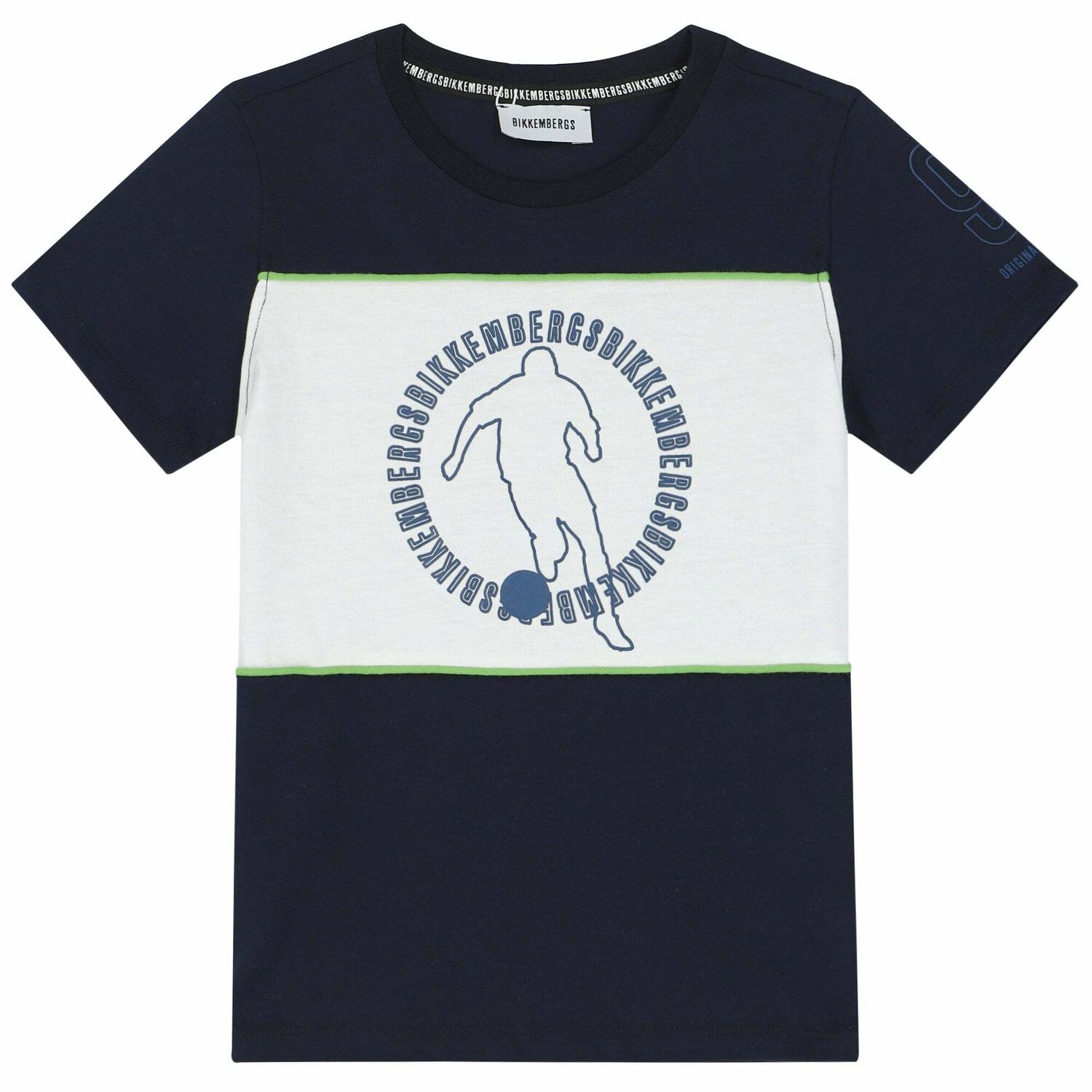 Boys Navy & White Logo T-Shirt, 1, hi-res image number null