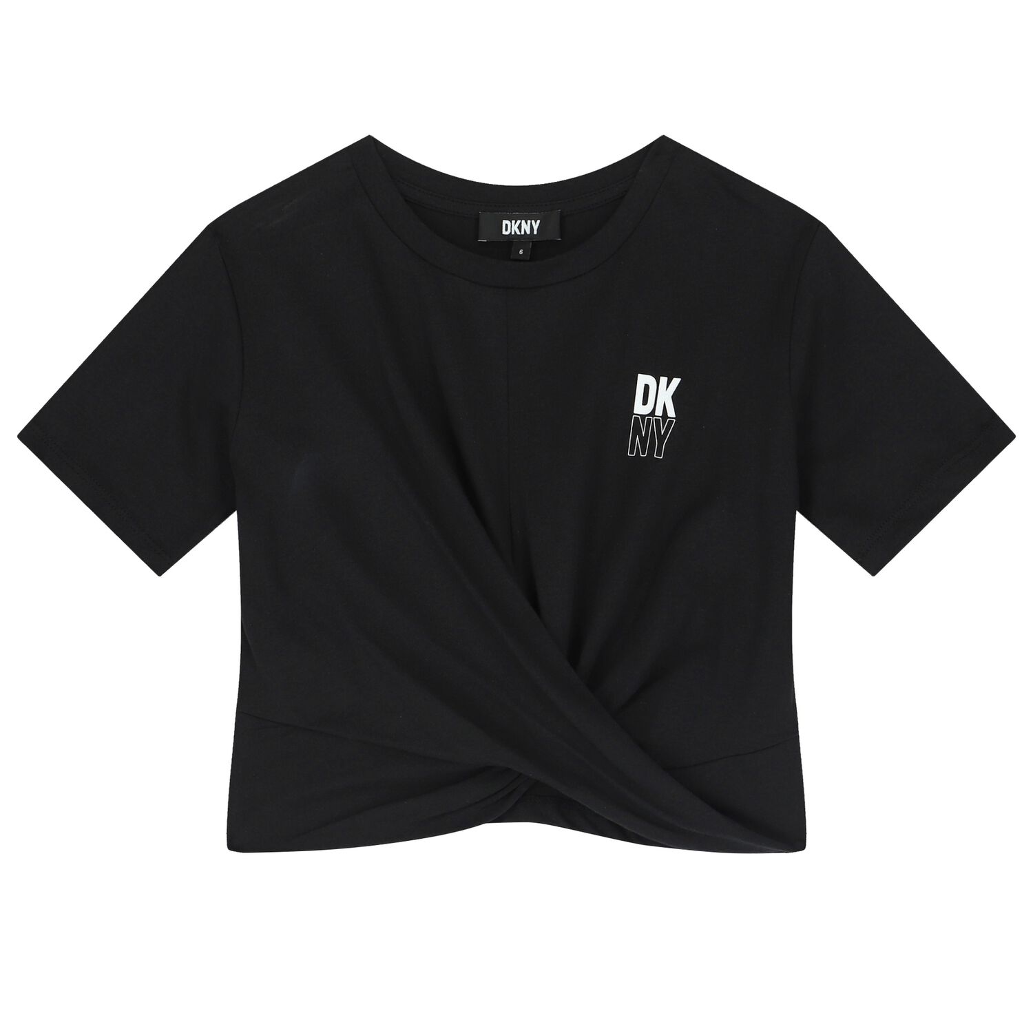 Girls Black Logo T-Shirt, 1, hi-res